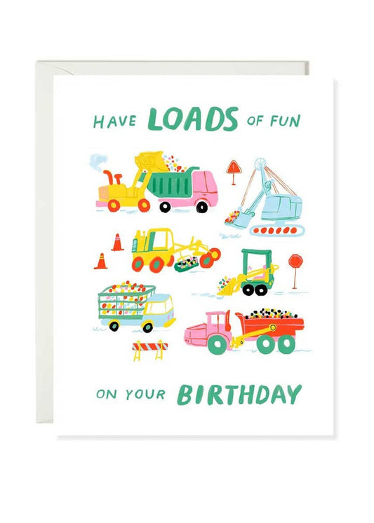 Truck Loads Of Fun Card