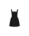 TRULLI RUCHED MINI DRESS BLACK