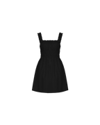 TRULLI RUCHED MINI DRESS BLACK