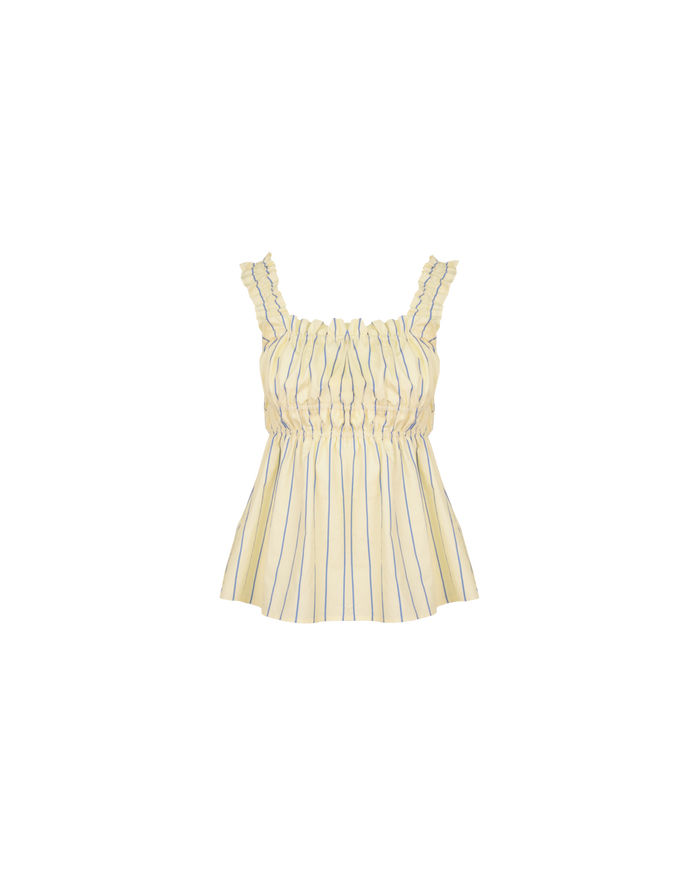 TRULLI TOP BUTTER NAVY STRIPE
