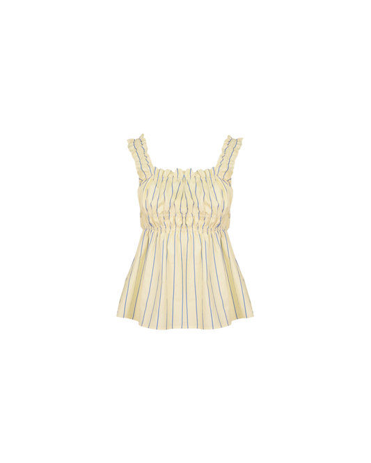 TRULLI TOP BUTTER NAVY STRIPE