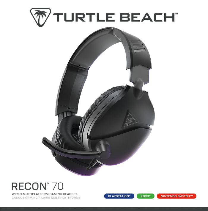 Turtle Beach Recon 70 Wired Gaming Headset Black- (TBS-5001-05)