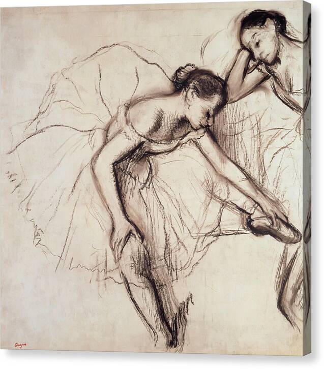 Two Dancers Resting - Canvas Print