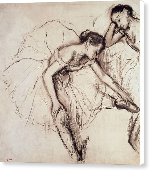 Two Dancers Resting - Canvas Print
