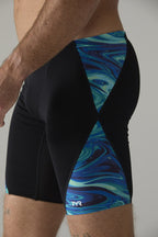 TYR Mens Olea Jammer - Blue/Green
