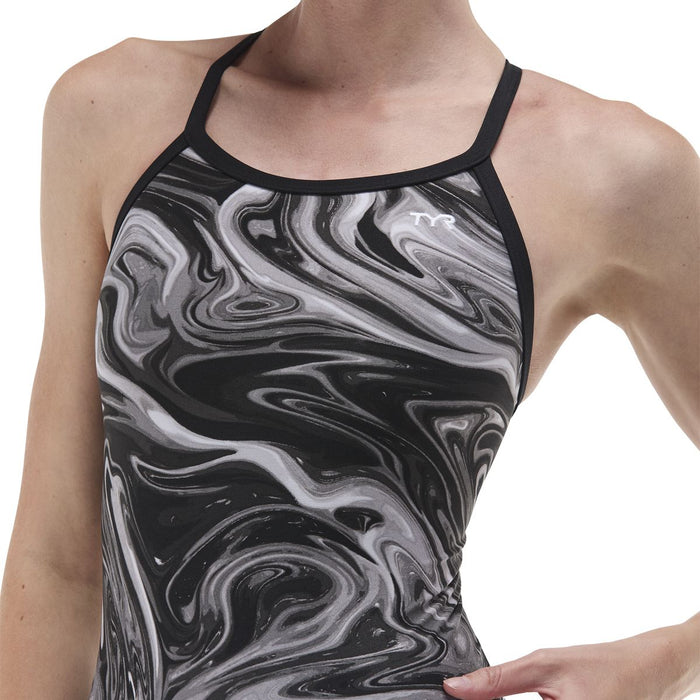 TYR Womens Olea Diamondfit Swimsuit - Titanium