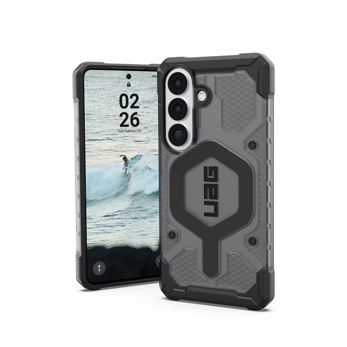 UAG Pathfinder Clear Magnetic Case - Samsung Galaxy S26 - Ash & Black (UAG-GS26-PTHMA)