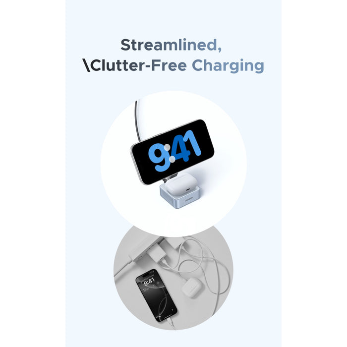 UGREEN 2-In-1 Magnetic Wireless Charger 25W - Silver (UG-W752-55960B)