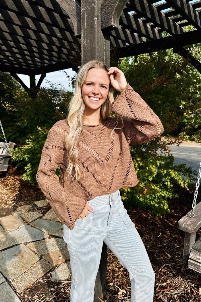 Undone Charm Knit Sweater - FINAL SALE