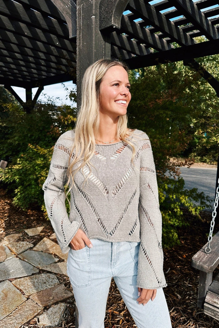 Undone Charm Knit Sweater - FINAL SALE