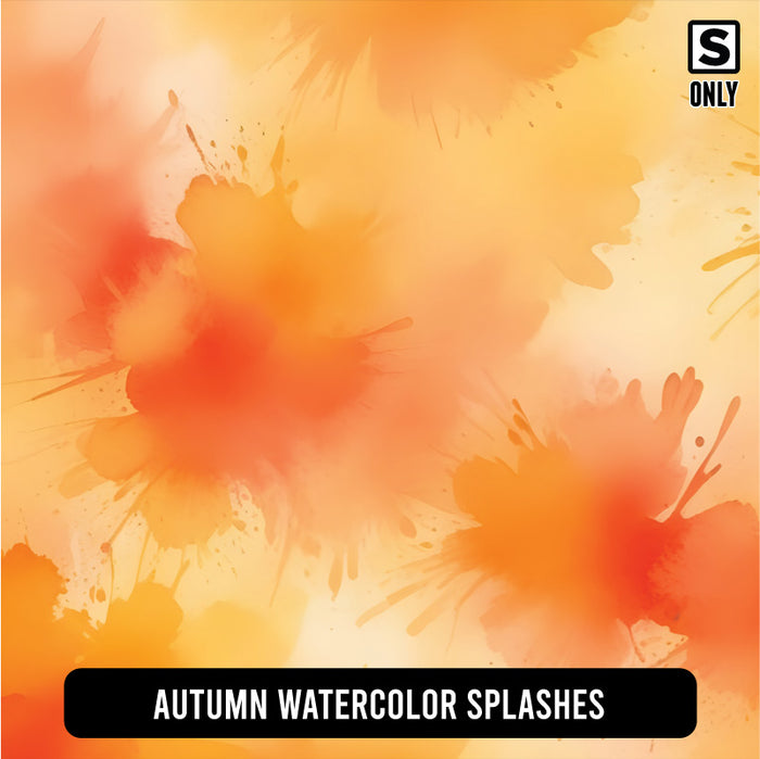 Autumn Watercolor Splatters