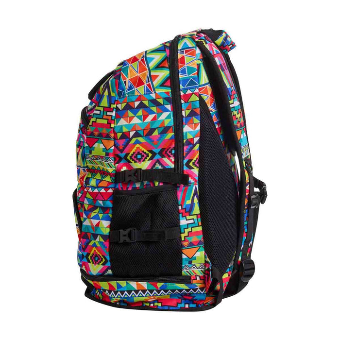 Way Funky Packed Up Elite Squad multi-color backpack with multiple compartments and adjustable straps, designed for everyday use.