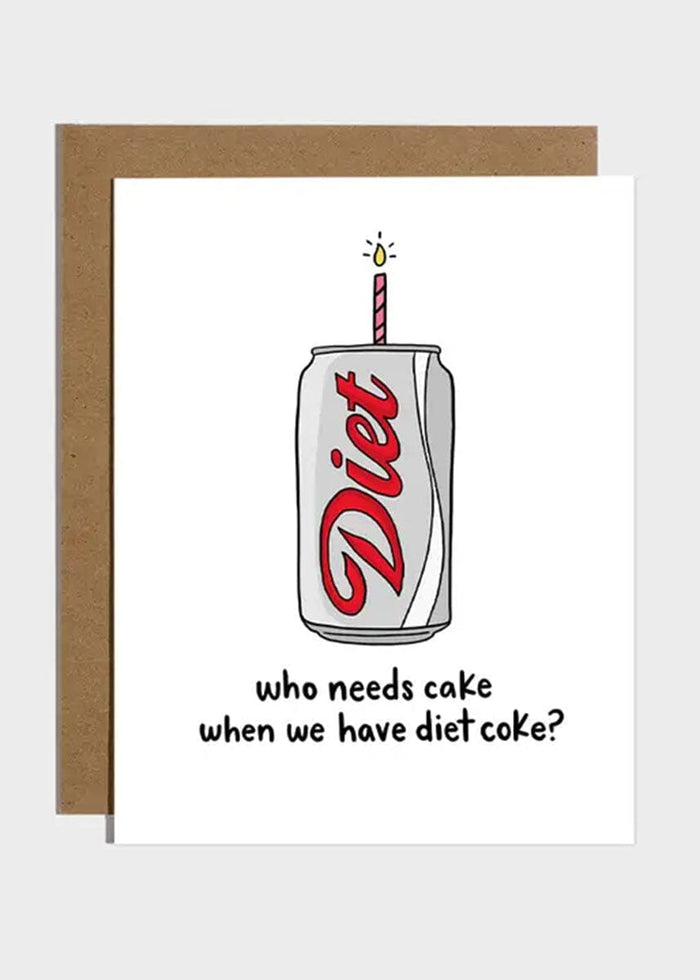 Who Needs Cake Birthday Card