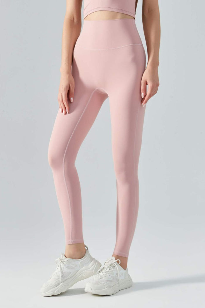Wide Waistband Active Leggings - Madikfashions.com