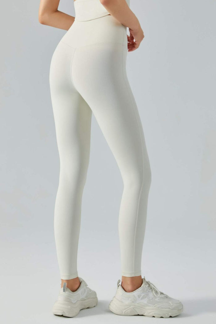 Wide Waistband Active Leggings - Madikfashions.com