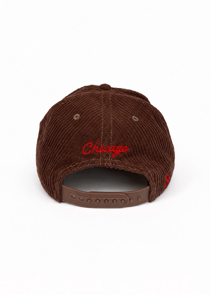 Windy City Wide Whale Cord Hat - Brown