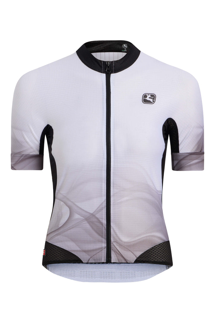 Women's FR-C Tri Jersey by Giordana Cycling, WHITE/BLACK, Made in Italy