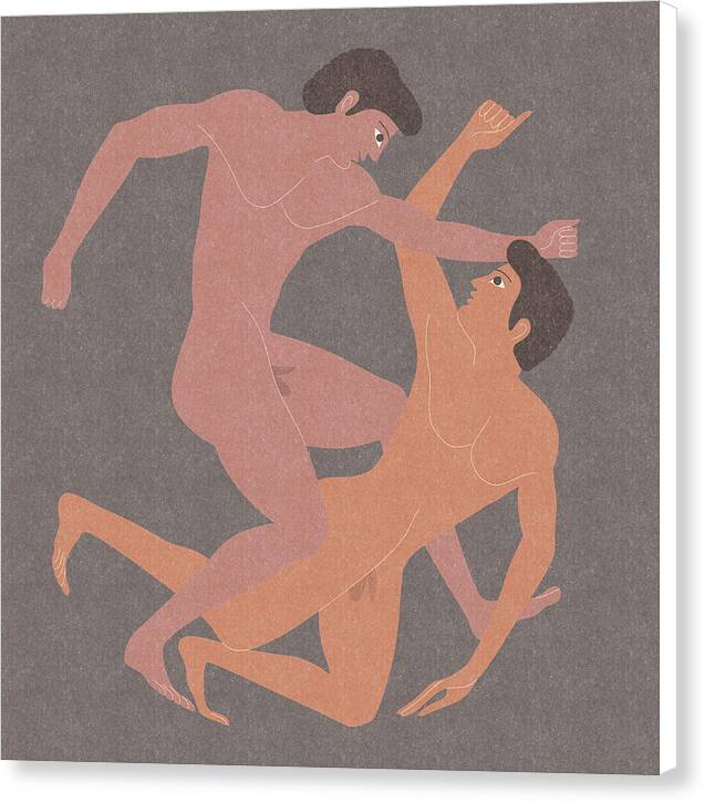 Wrestling - Canvas Print