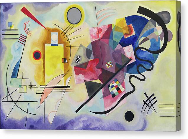 Yellow-Red-Blue - Canvas Print