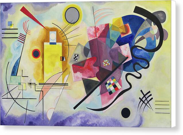 Yellow-Red-Blue - Canvas Print