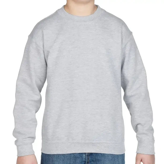 Youth Gildan Crew Neck Fleece Grey